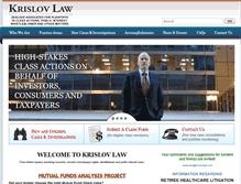 Tablet Screenshot of krislovlaw.com